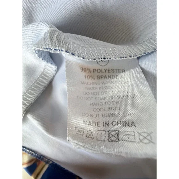 CowCow Womens XL Blue Cats in Teacups Skater Dress Sleeveless Fit Flare Novelty - Picture 5 of 7